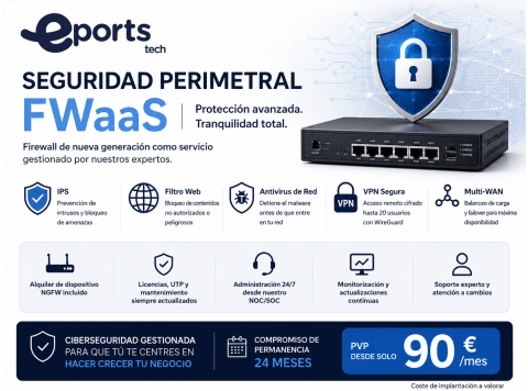 Firewall con conexión a Eports Tech